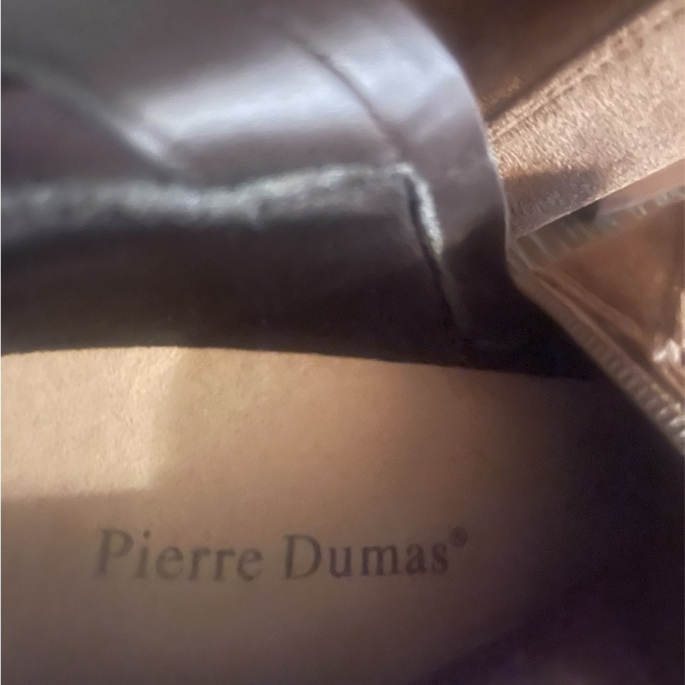 🎉HP🎉Pierre Dumas Women’s Tan Suede Ankle Boots size 8.5 - Picture 8 of 9